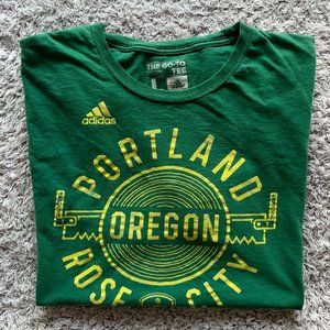 Adidas Portland Oregon Rose City Timbers T-Shirt. Large. Adidas Go-To Tee.